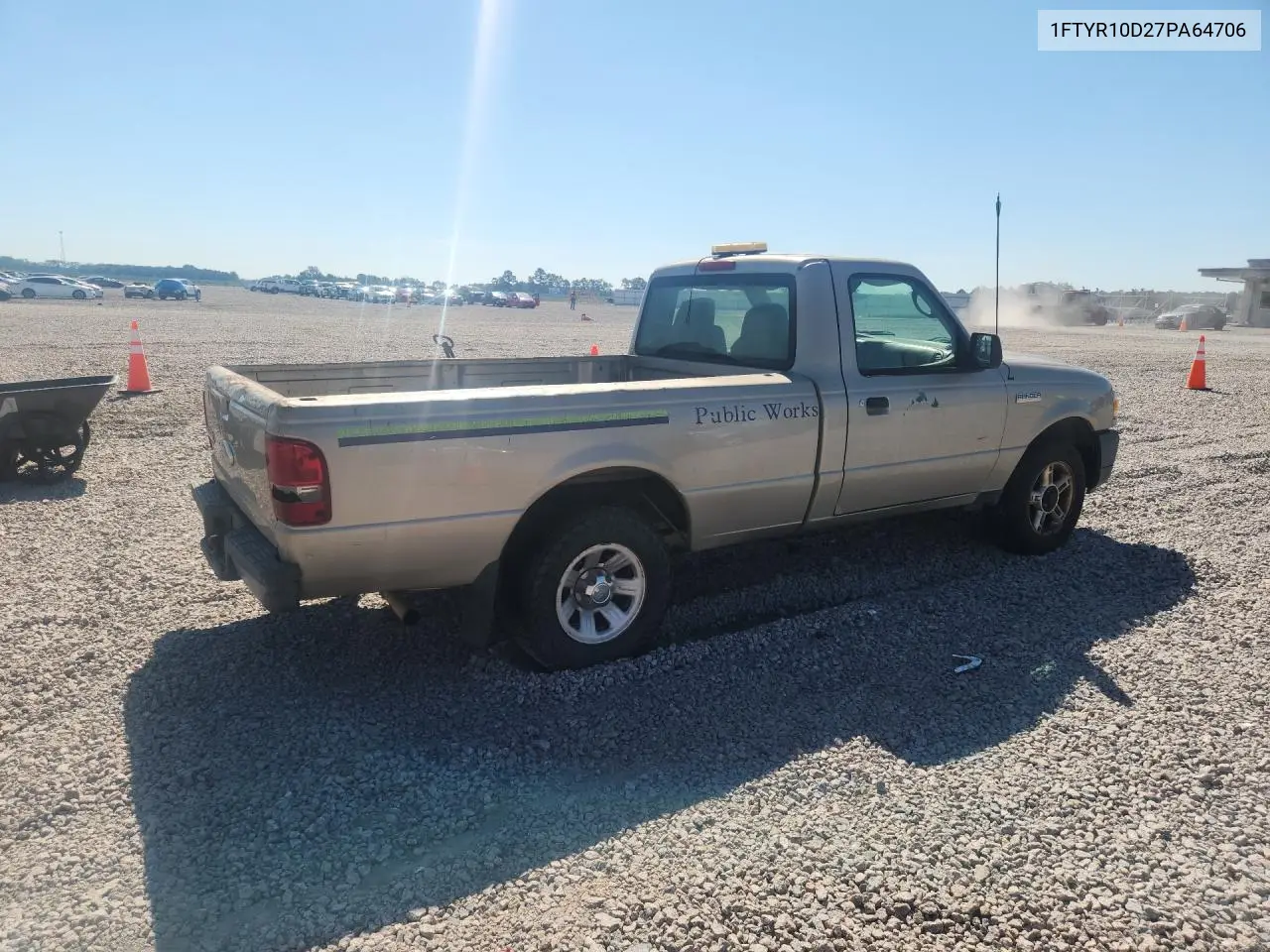 2007 FORD RANGER VIN 1FTYR10D27PA64706 — фото 3