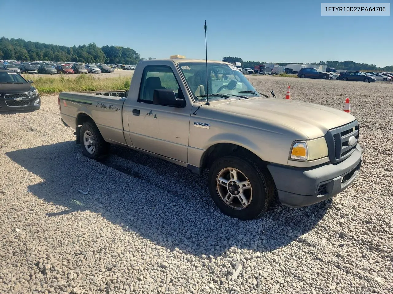 2007 FORD RANGER VIN 1FTYR10D27PA64706 — фото 4
