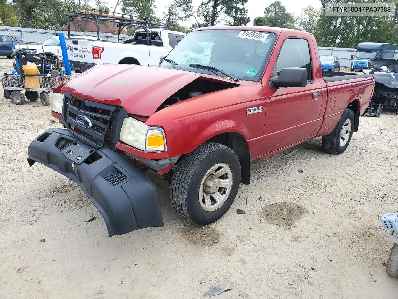 FORD RANGER 2007, VIN 1FTYR10D47PA07388