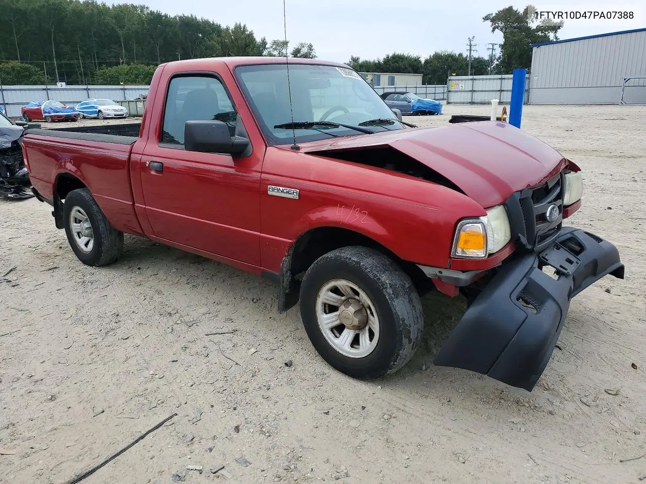 2007 FORD RANGER VIN 1FTYR10D47PA07388 — фото 4
