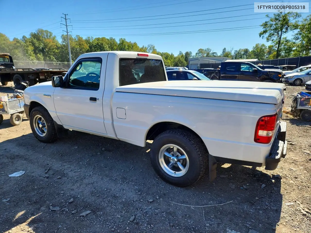 2008 FORD RANGER VIN 1FTYR10D08PB05318 — фото 2