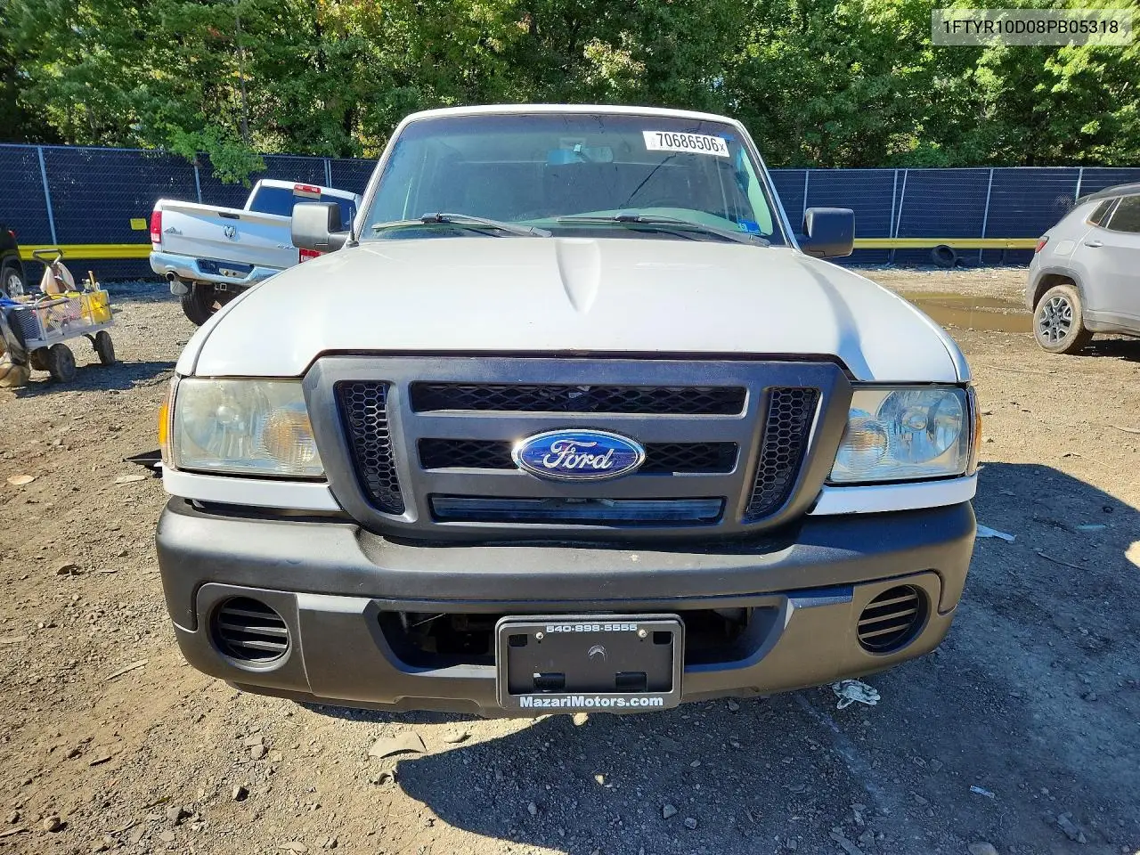 2008 FORD RANGER VIN 1FTYR10D08PB05318 — фото 5