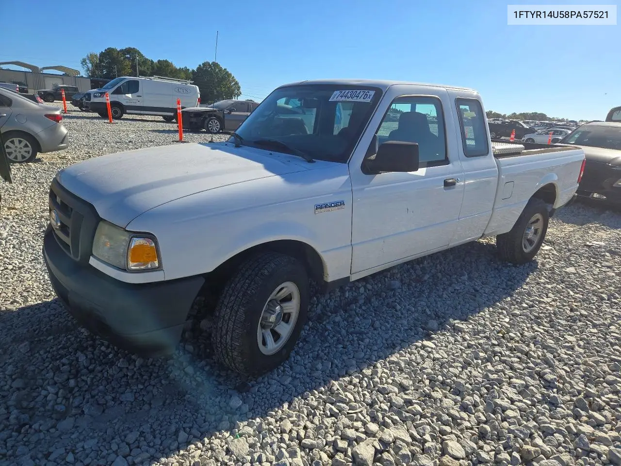 FORD RANGER 2008, VIN 1FTYR14U58PA57521