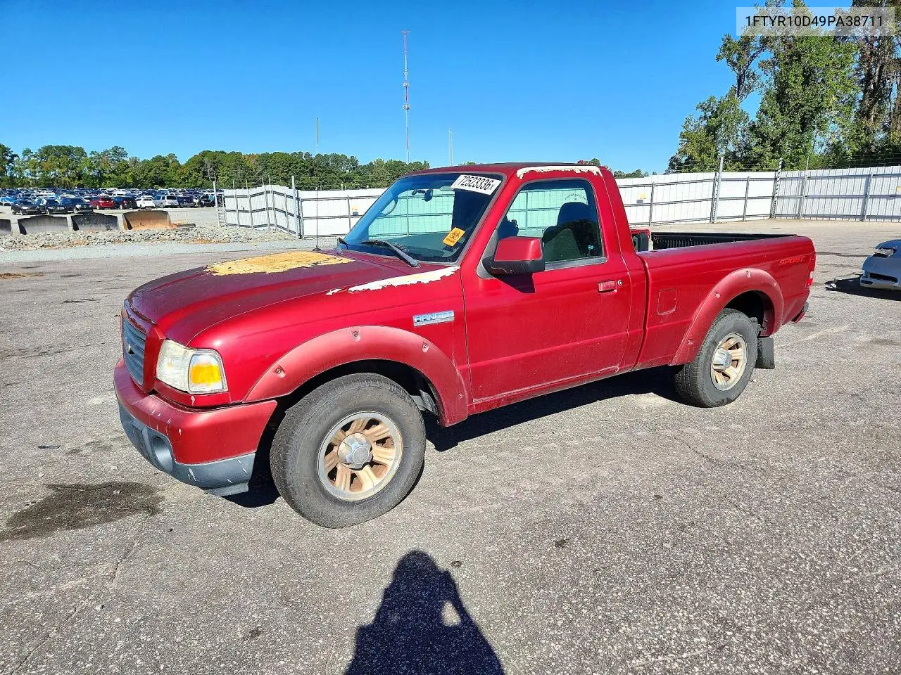 FORD RANGER 2009, VIN 1FTYR10D49PA38711