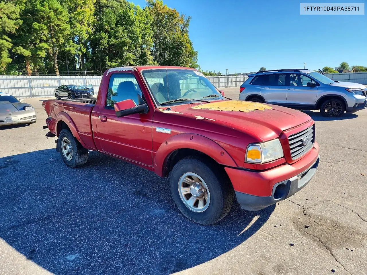 2009 FORD RANGER VIN 1FTYR10D49PA38711 — фото 4