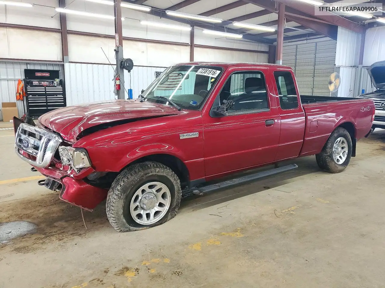 FORD RANGER 2010, VIN 1FTLR4FE6APA09906
