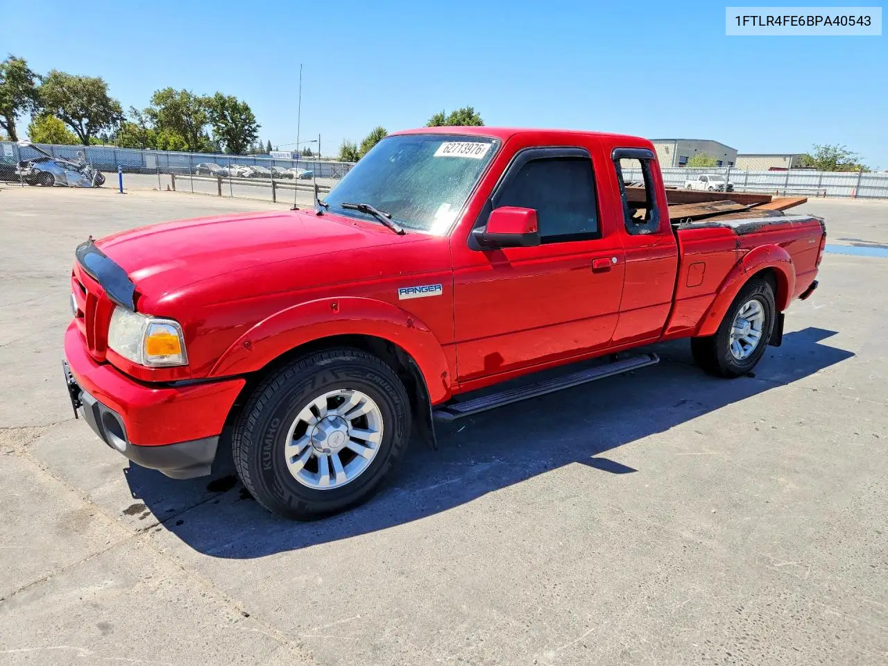 FORD RANGER 2011, VIN 1FTLR4FE6BPA40543