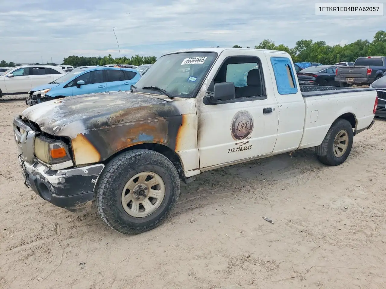 FORD RANGER 2011, VIN 1FTKR1ED4BPA62057