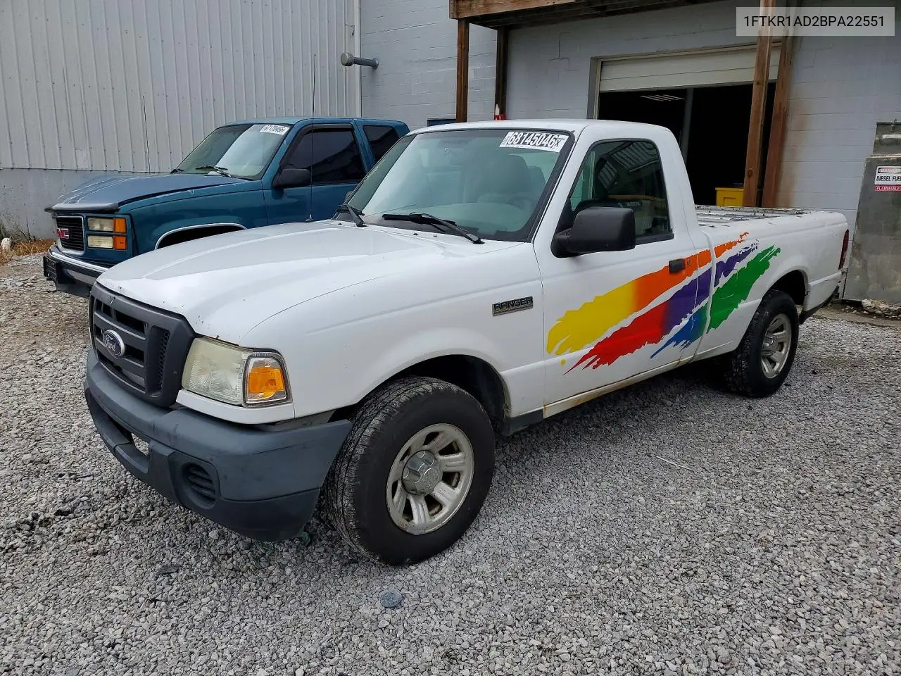FORD RANGER 2011, VIN 1FTKR1AD2BPA22551