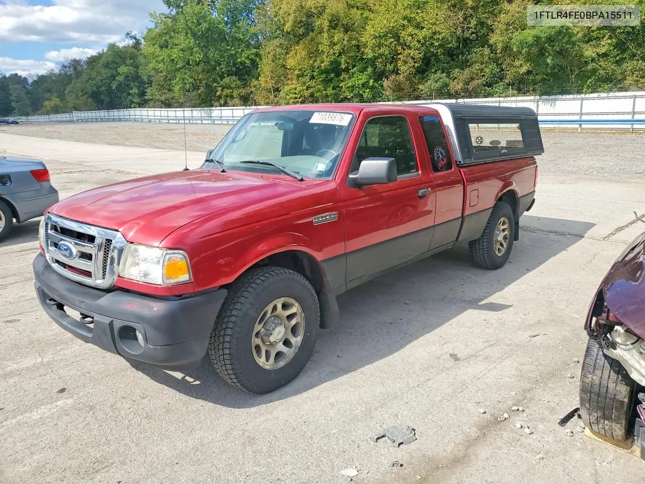 FORD RANGER 2011, VIN 1FTLR4FE0BPA15511