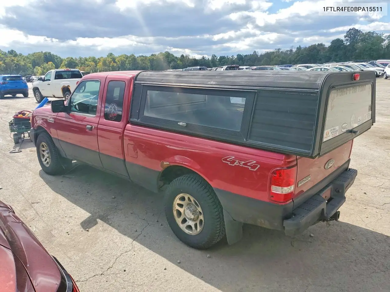 2011 FORD RANGER VIN 1FTLR4FE0BPA15511 — фото 2