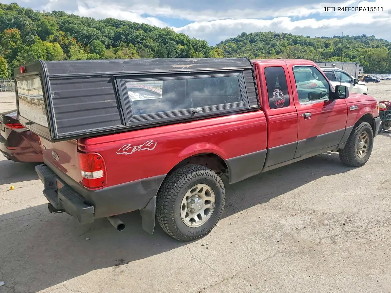2011 FORD RANGER VIN 1FTLR4FE0BPA15511 — фото 3