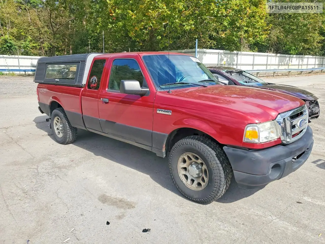 2011 FORD RANGER VIN 1FTLR4FE0BPA15511 — фото 4