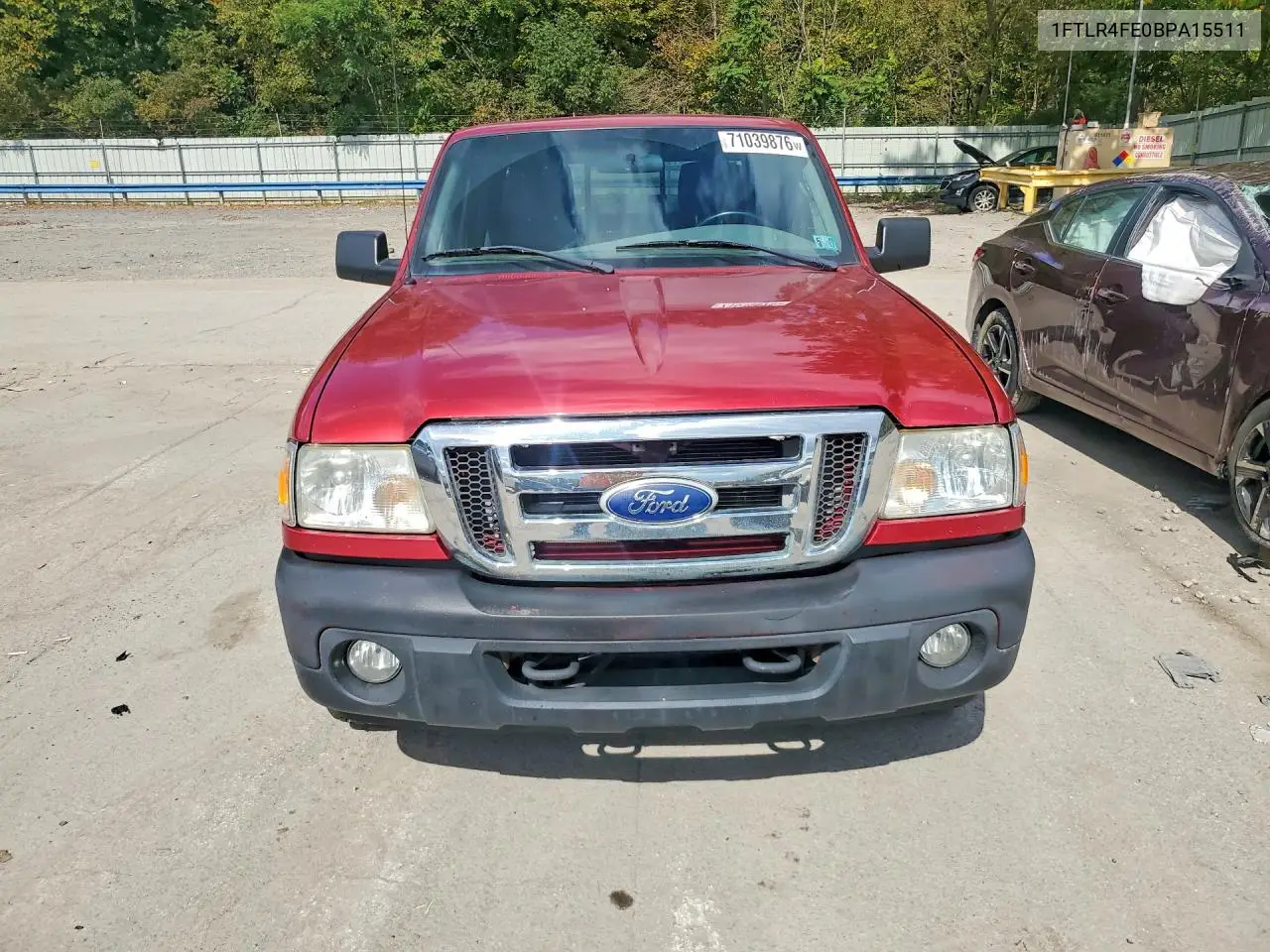 2011 FORD RANGER VIN 1FTLR4FE0BPA15511 — фото 5