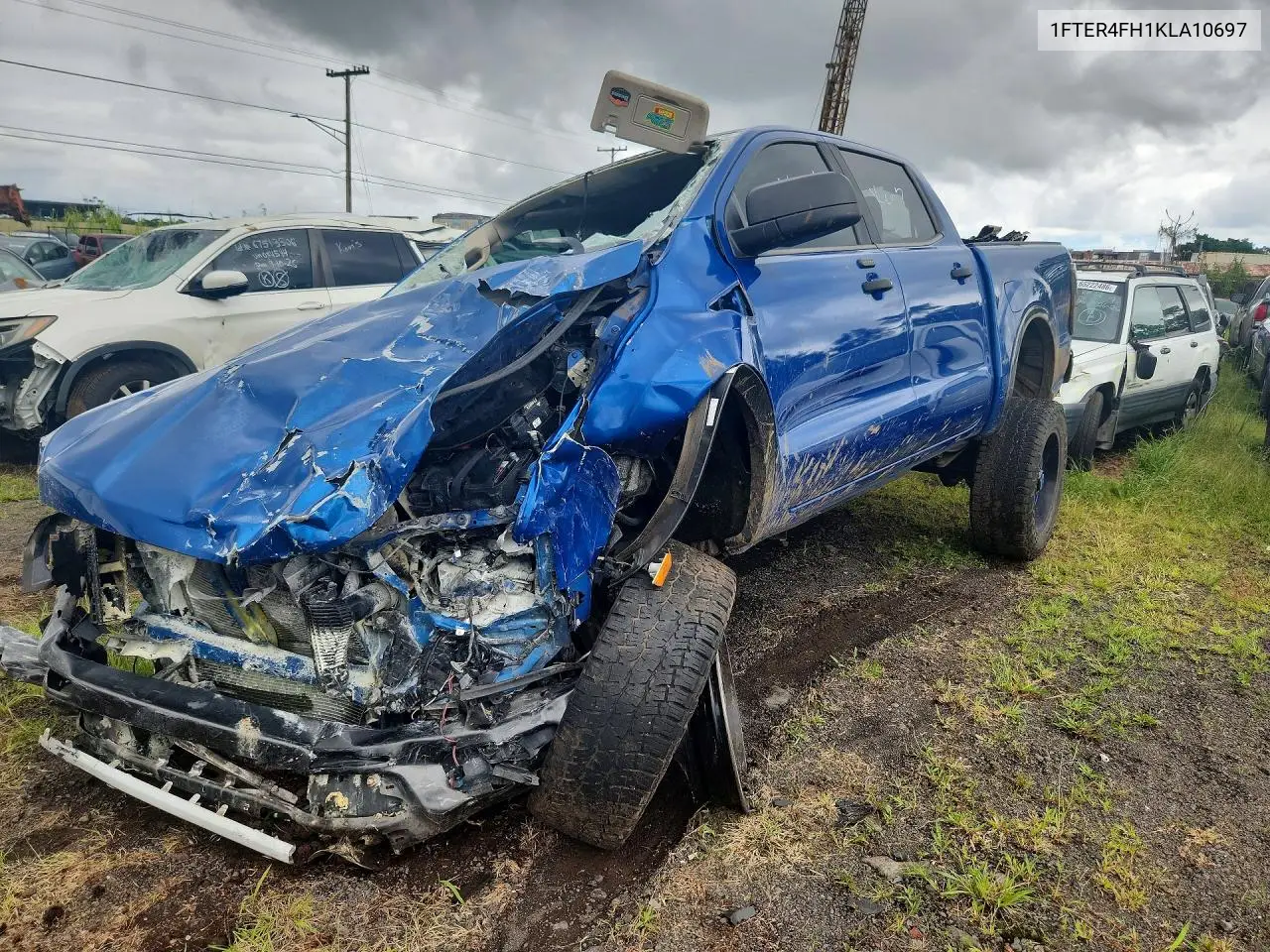 FORD RANGER 2019, VIN 1FTER4FH1KLA10697