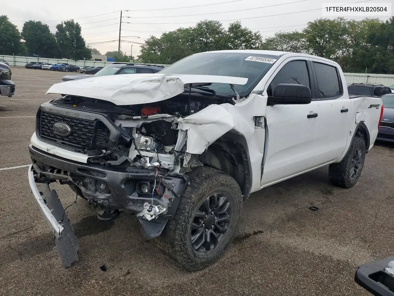 FORD RANGER 2019, VIN 1FTER4FHXKLB20504