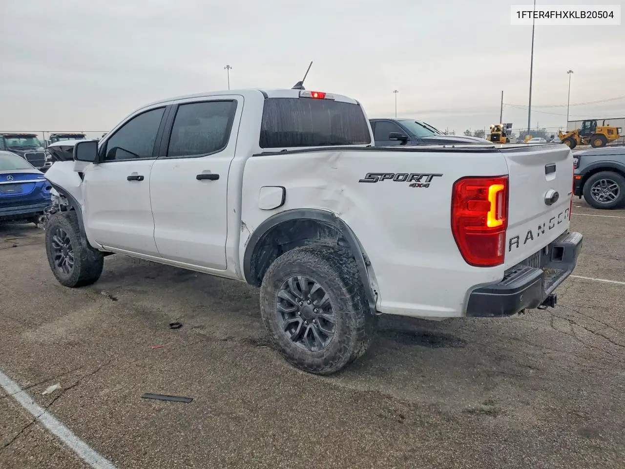 2019 FORD RANGER VIN 1FTER4FHXKLB20504 — фото 2