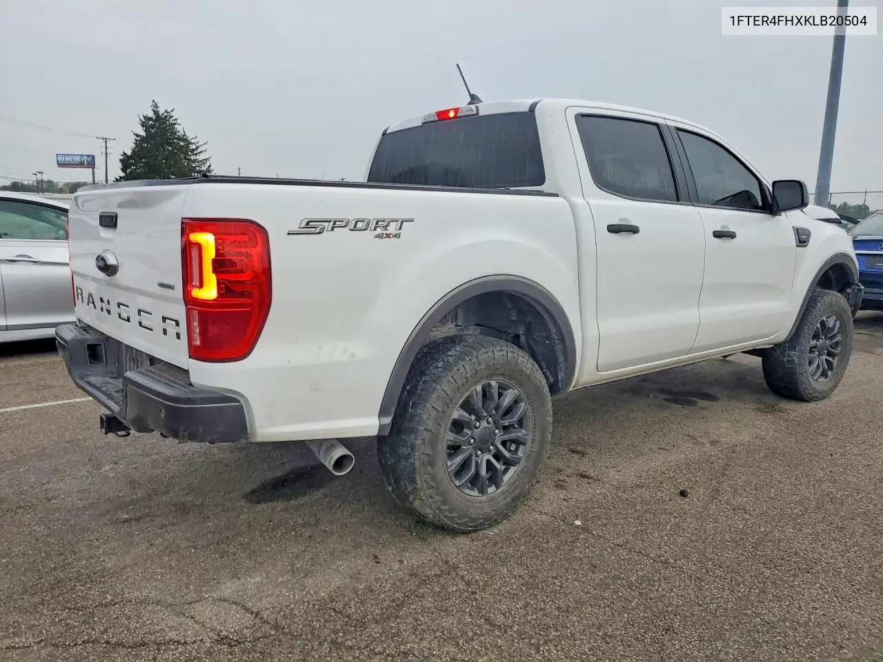 2019 FORD RANGER VIN 1FTER4FHXKLB20504 — фото 3