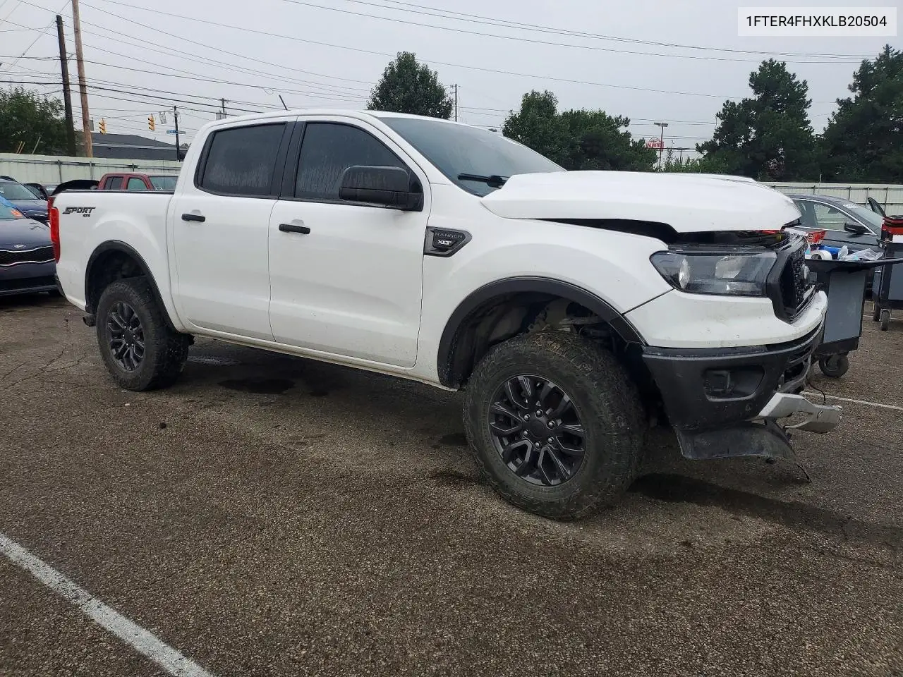 2019 FORD RANGER VIN 1FTER4FHXKLB20504 — фото 4