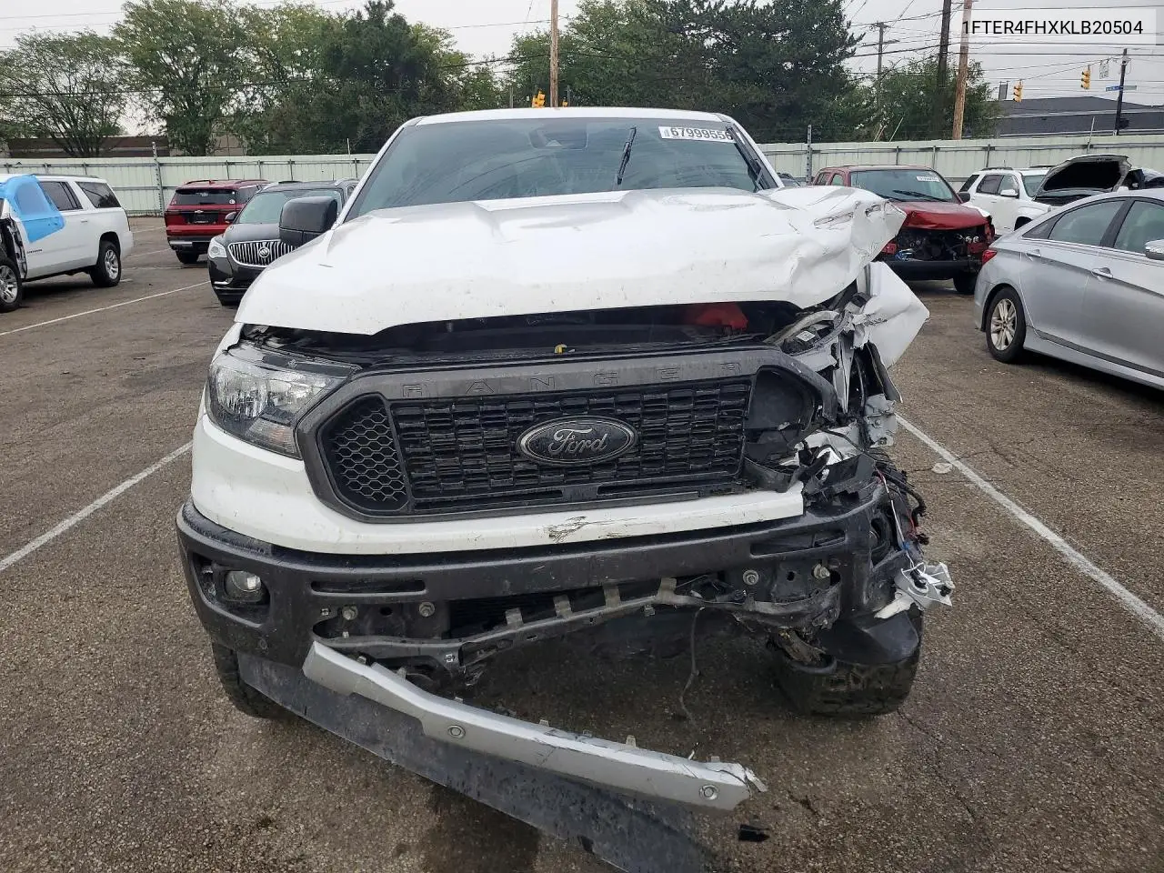 2019 FORD RANGER VIN 1FTER4FHXKLB20504 — фото 5