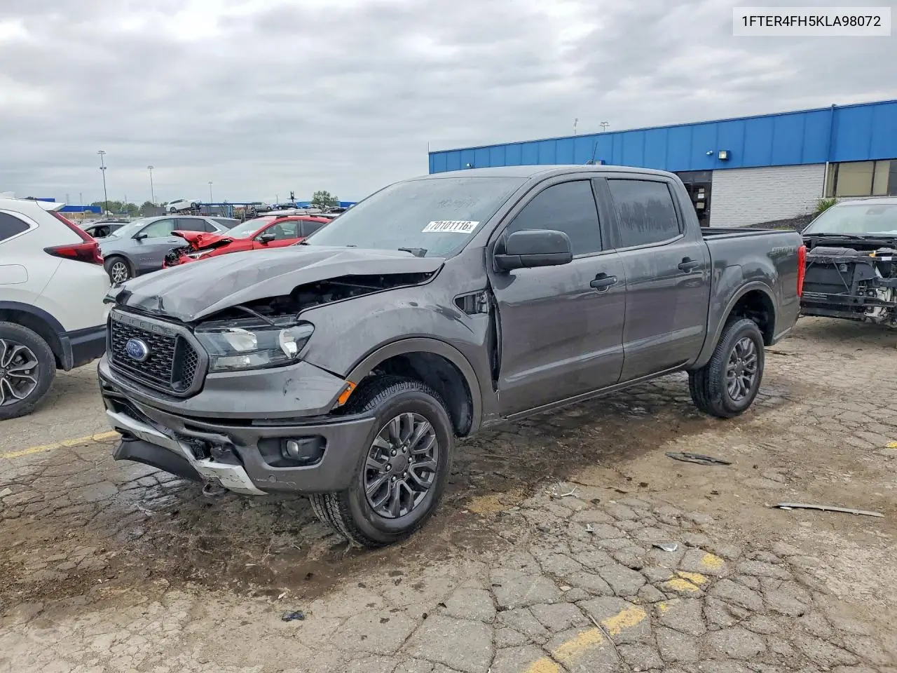 FORD RANGER 2019, VIN 1FTER4FH5KLA98072