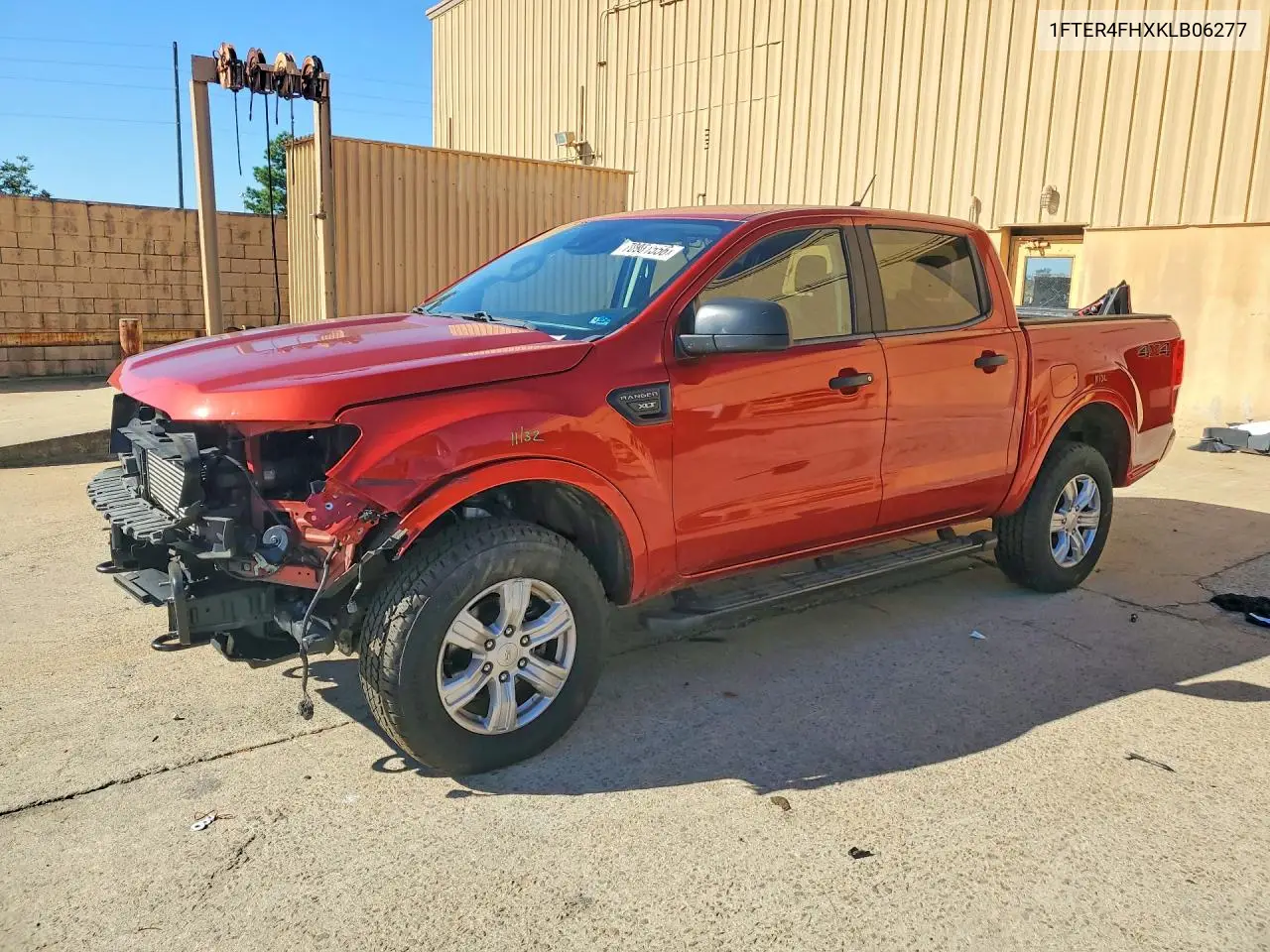 FORD RANGER 2019, VIN 1FTER4FHXKLB06277