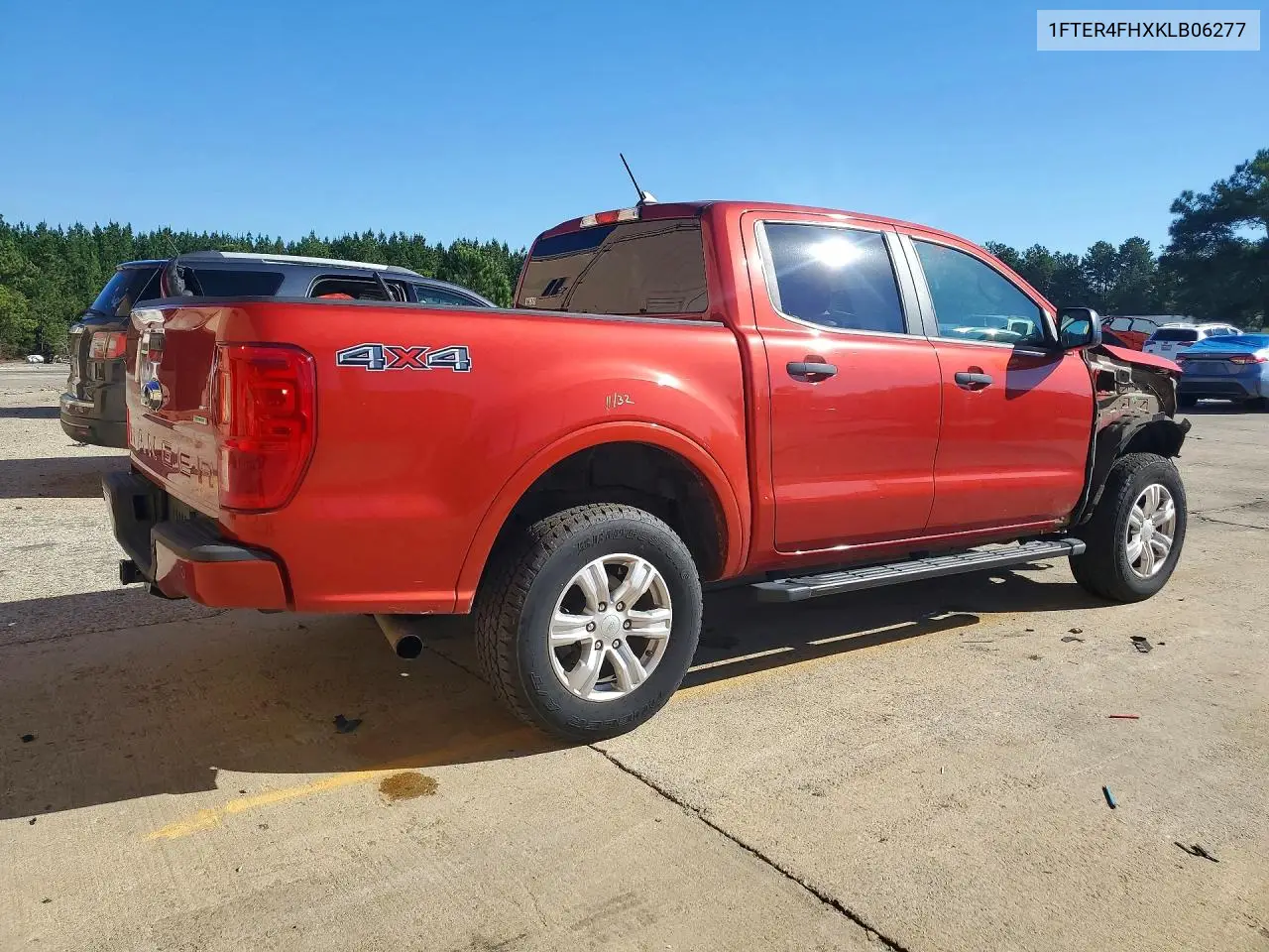 2019 FORD RANGER VIN 1FTER4FHXKLB06277 — фото 3