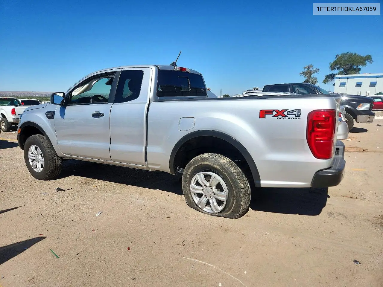 2019 FORD RANGER VIN 1FTER1FH3KLA67059 — фото 2