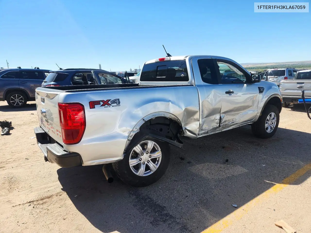 2019 FORD RANGER VIN 1FTER1FH3KLA67059 — фото 3