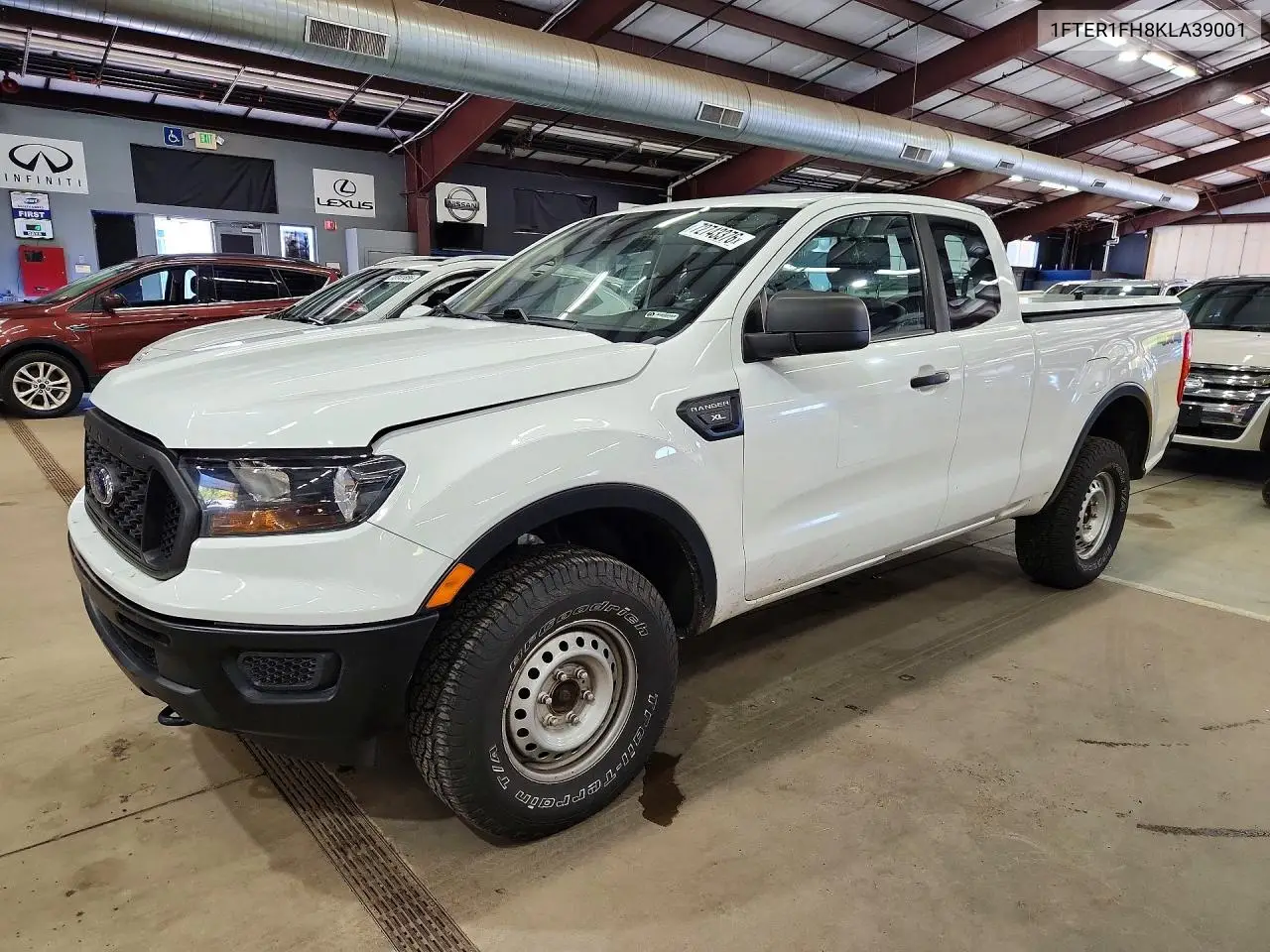 FORD RANGER 2019, VIN 1FTER1FH8KLA39001