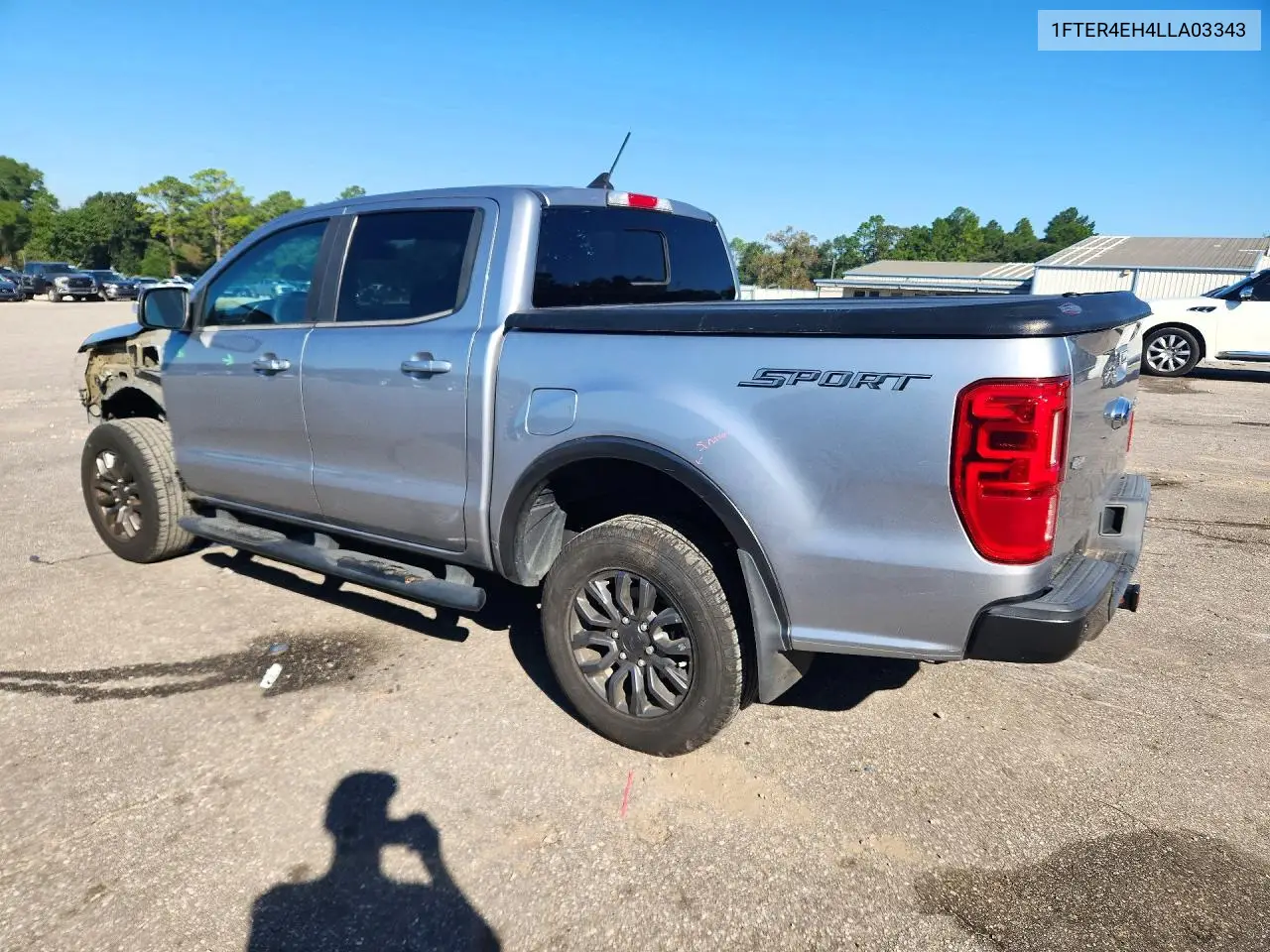 2020 FORD RANGER VIN 1FTER4EH4LLA03343 — фото 2