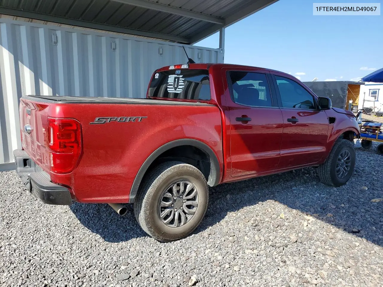 2021 FORD RANGER VIN 1FTER4EH2MLD49067 — фото 3