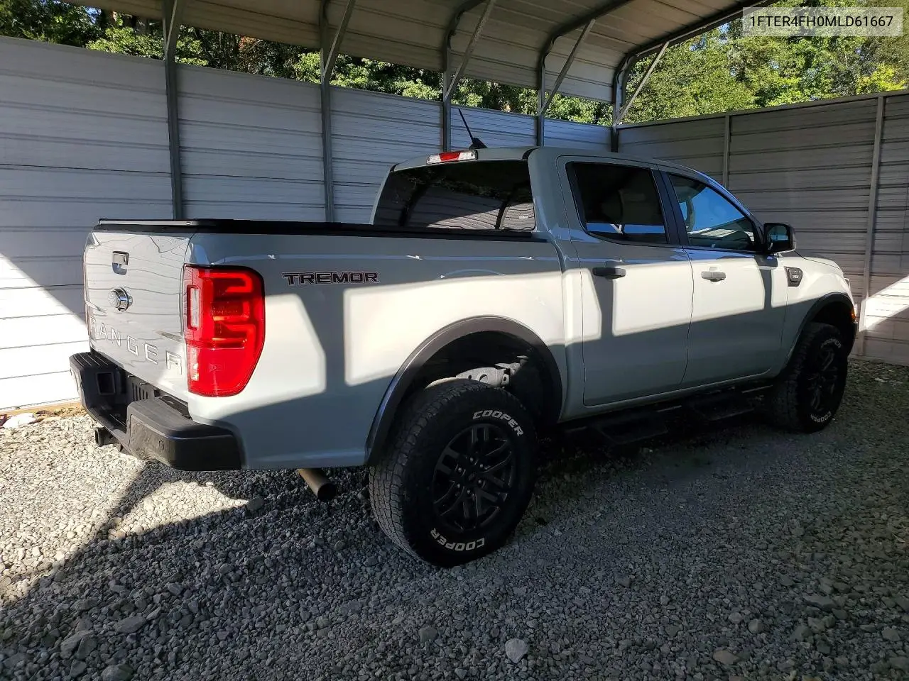 2021 FORD RANGER VIN 1FTER4FH0MLD61667 — фото 3