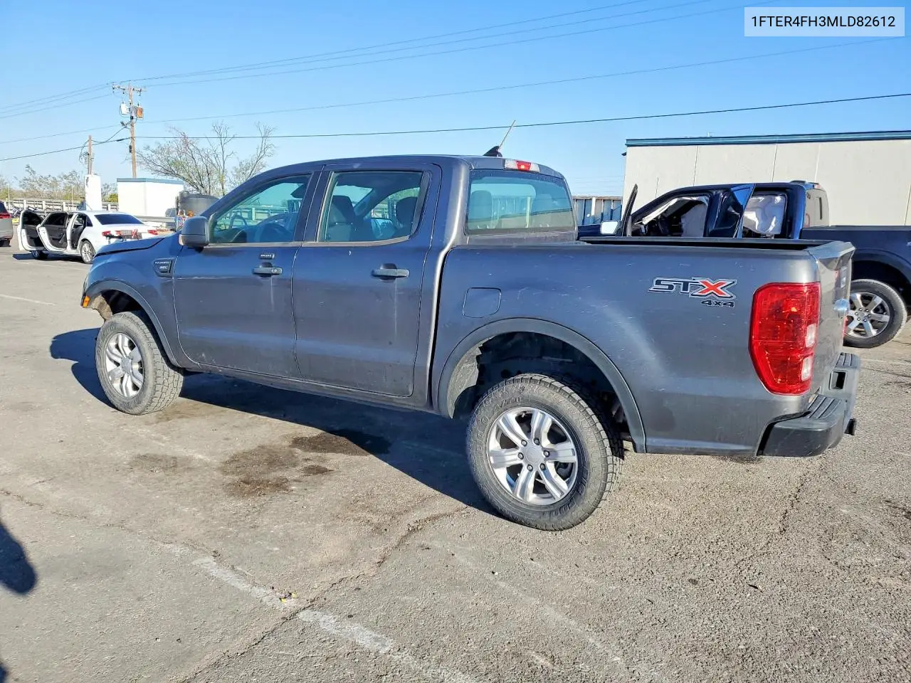 2021 FORD RANGER VIN 1FTER4FH3MLD82612 — фото 2