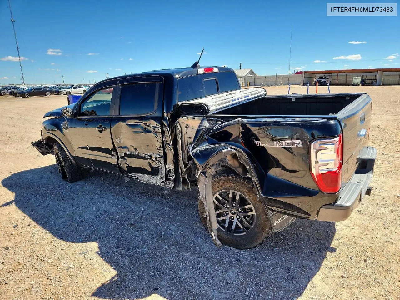2021 FORD RANGER VIN 1FTER4FH6MLD73483 — фото 2