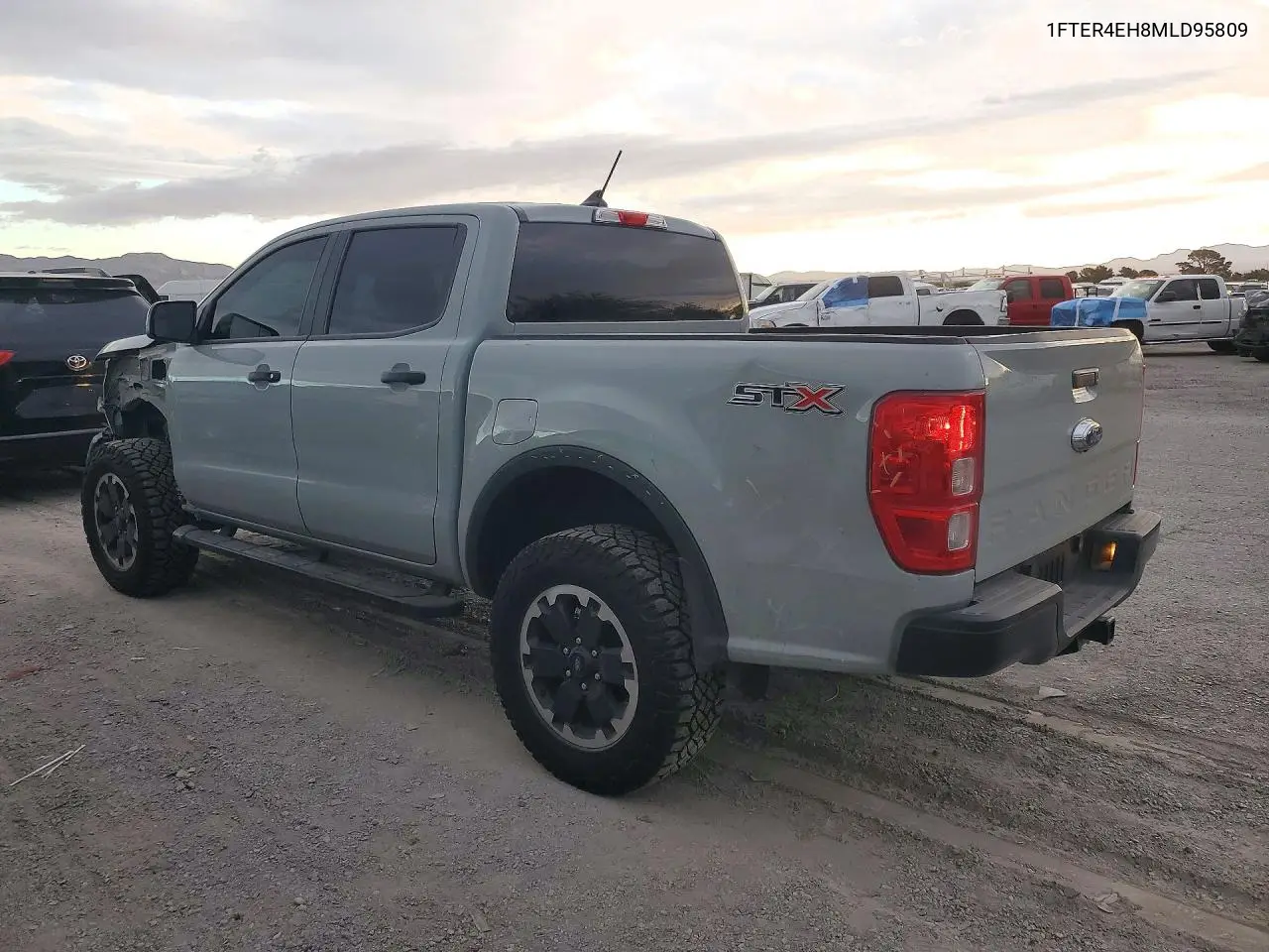 2021 FORD RANGER VIN 1FTER4EH8MLD95809 — фото 2