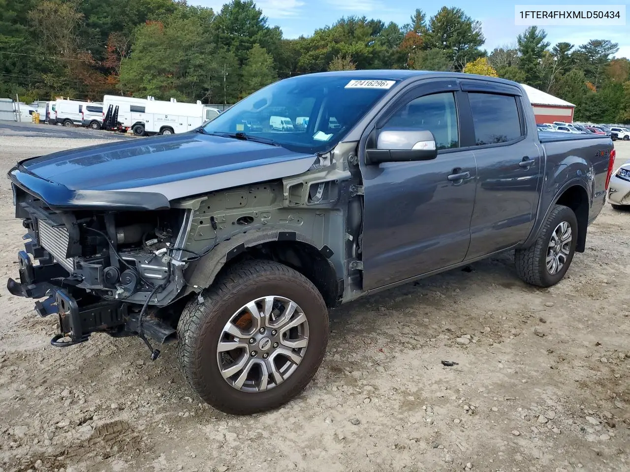FORD RANGER 2021, VIN 1FTER4FHXMLD50434