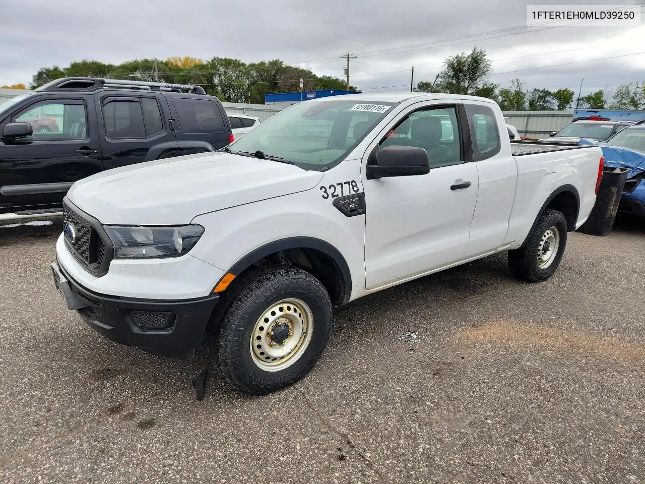 FORD RANGER 2021, VIN 1FTER1EH0MLD39250