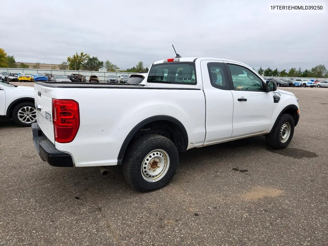 2021 FORD RANGER VIN 1FTER1EH0MLD39250 — фото 3