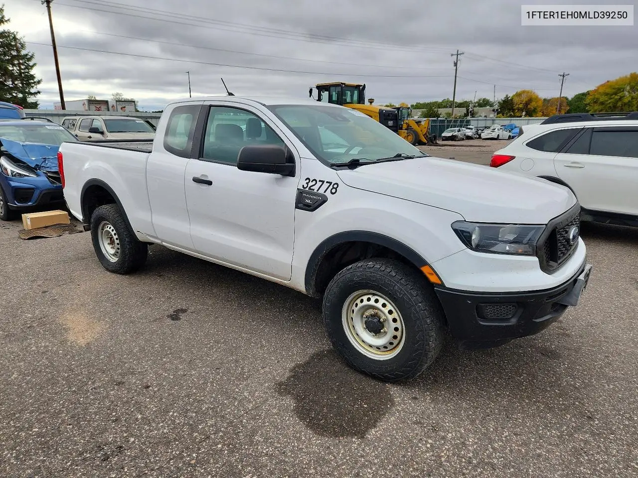 2021 FORD RANGER VIN 1FTER1EH0MLD39250 — фото 4