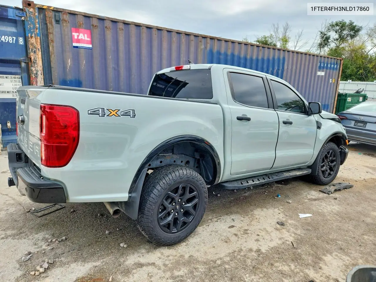 2022 FORD RANGER VIN 1FTER4FH3NLD17860 — фото 3