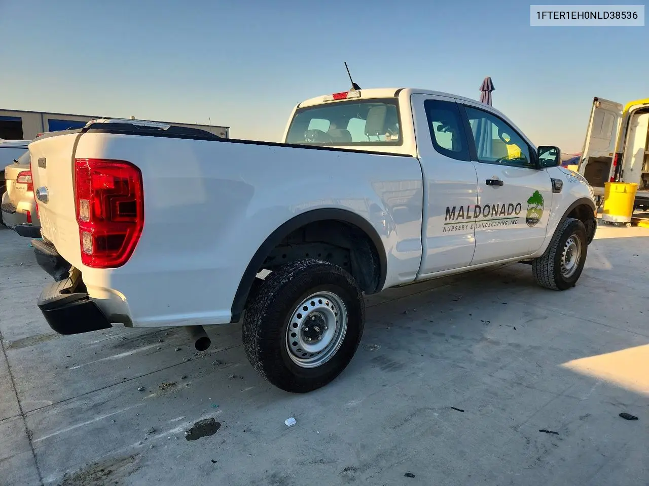2022 FORD RANGER VIN 1FTER1EH0NLD38536 — фото 3
