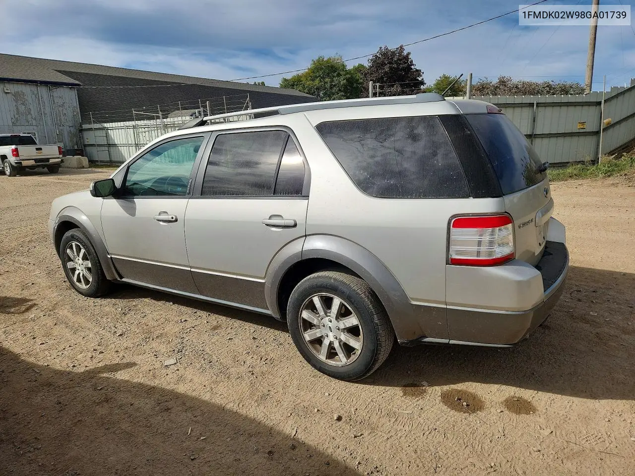 2008 FORD TAURUS X VIN 1FMDK02W98GA01739 — фото 2