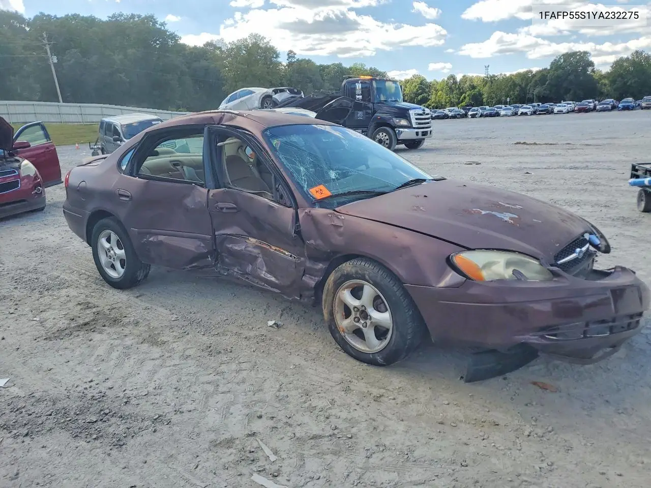 2000 FORD TAURUS VIN 1FAFP55S1YA232275 — фото 4