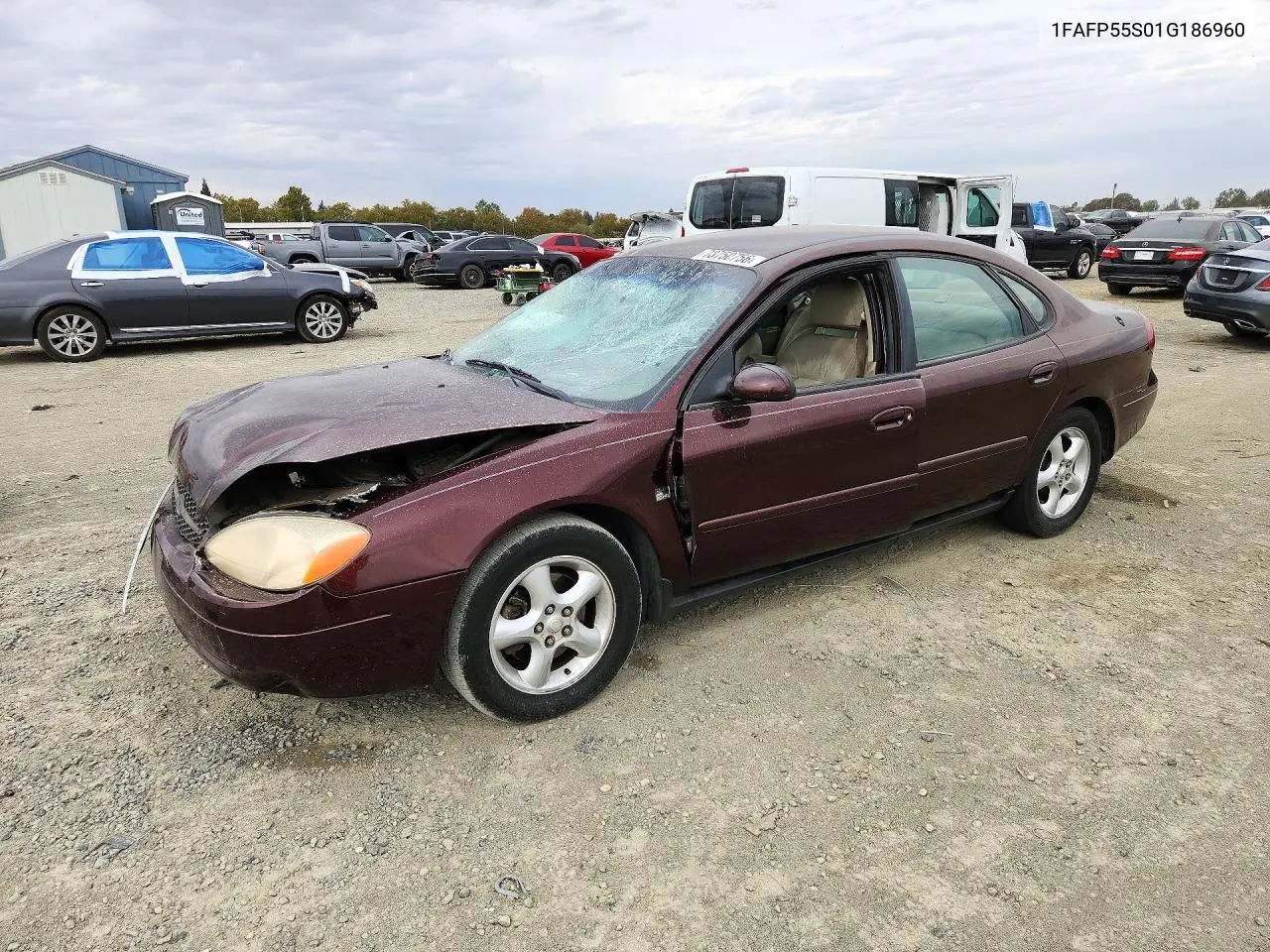 FORD TAURUS 2001, VIN 1FAFP55S01G186960