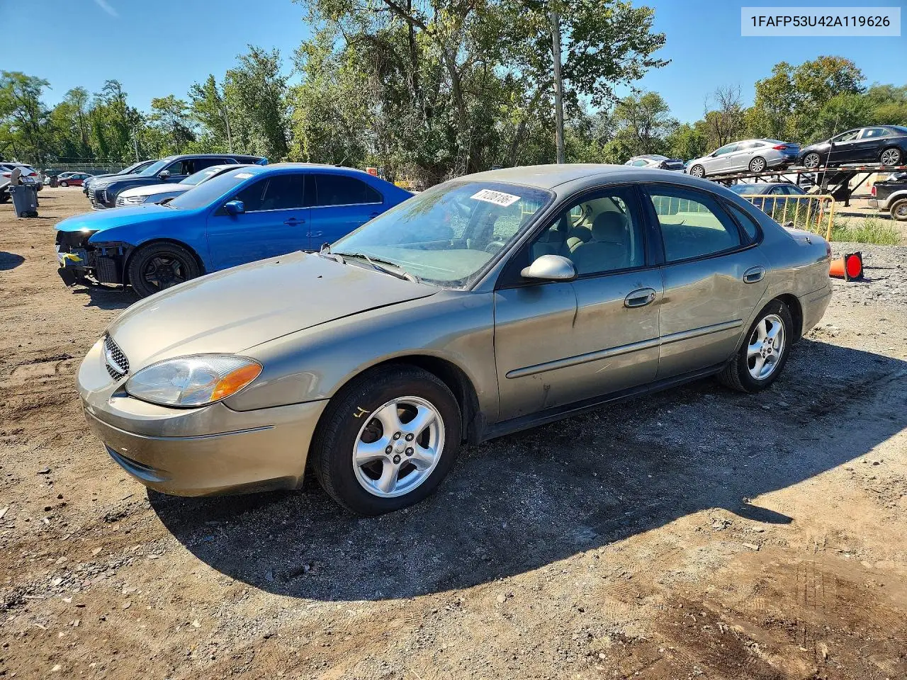FORD TAURUS 2002, VIN 1FAFP53U42A119626