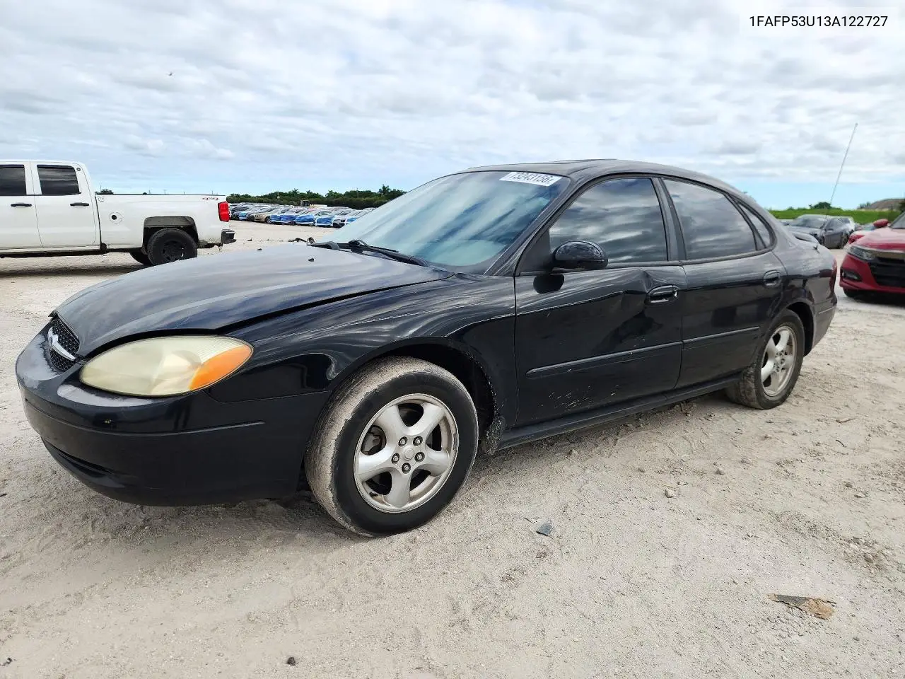 FORD TAURUS 2003, VIN 1FAFP53U13A122727