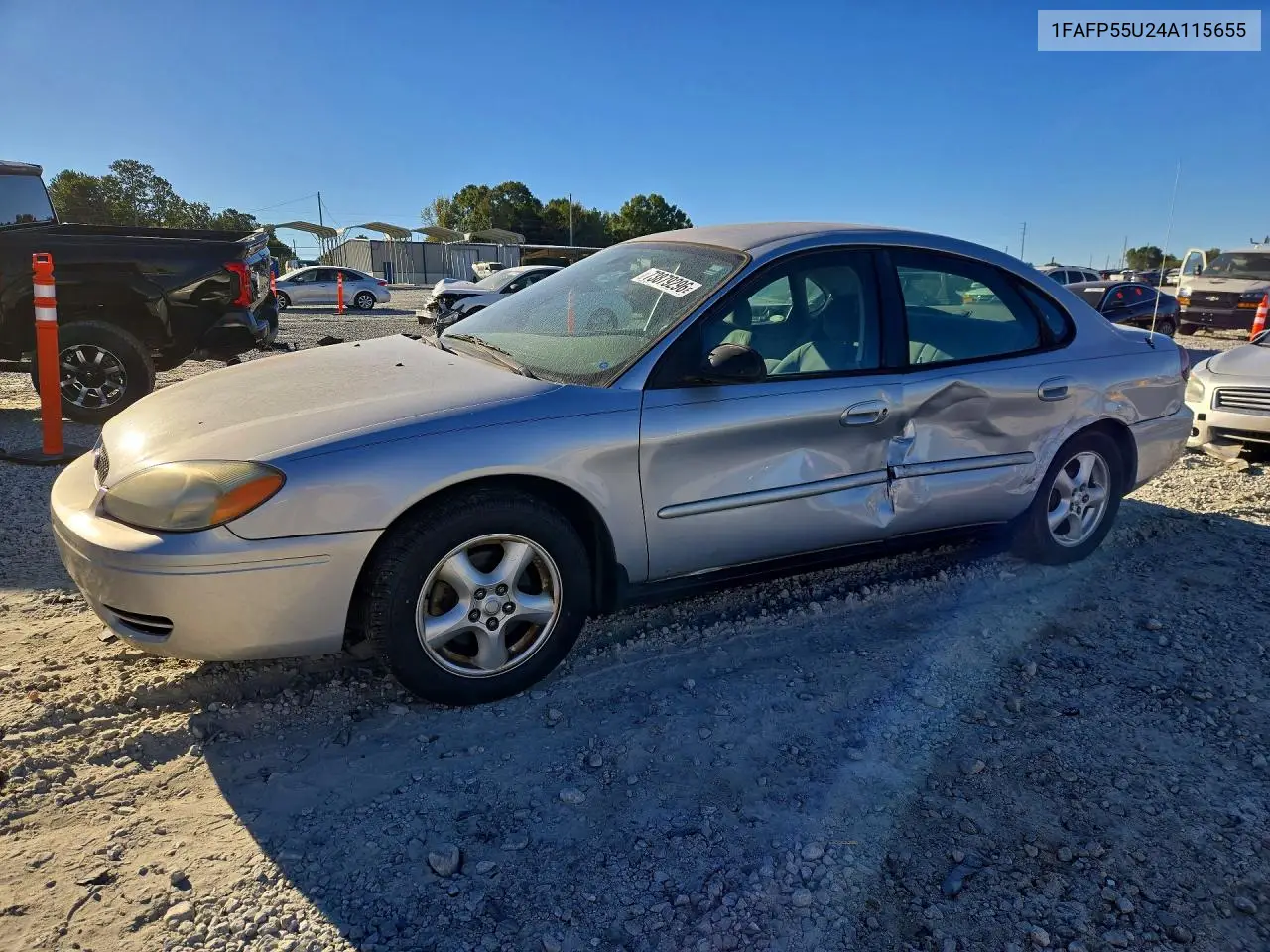 FORD TAURUS 2004, VIN 1FAFP55U24A115655