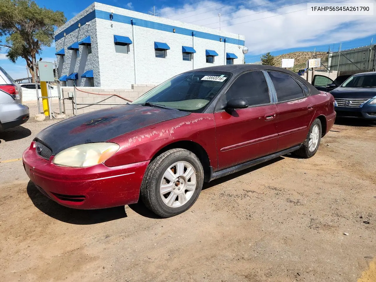 FORD TAURUS 2005, VIN 1FAHP56S45A261790