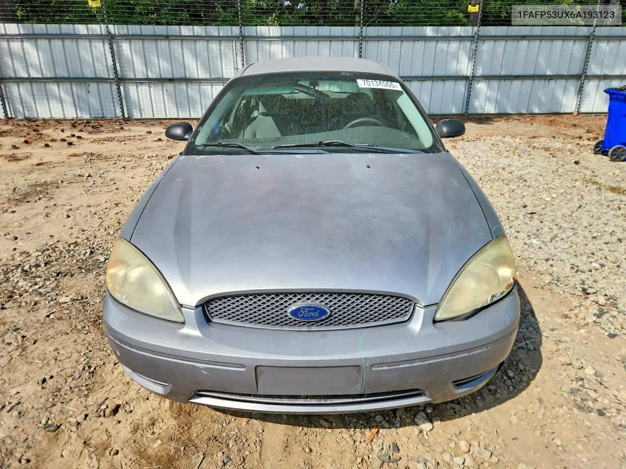 2006 FORD TAURUS VIN 1FAFP53UX6A193123 — фото 5